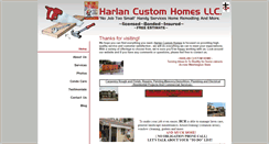Desktop Screenshot of harlancustomhomesllc.com